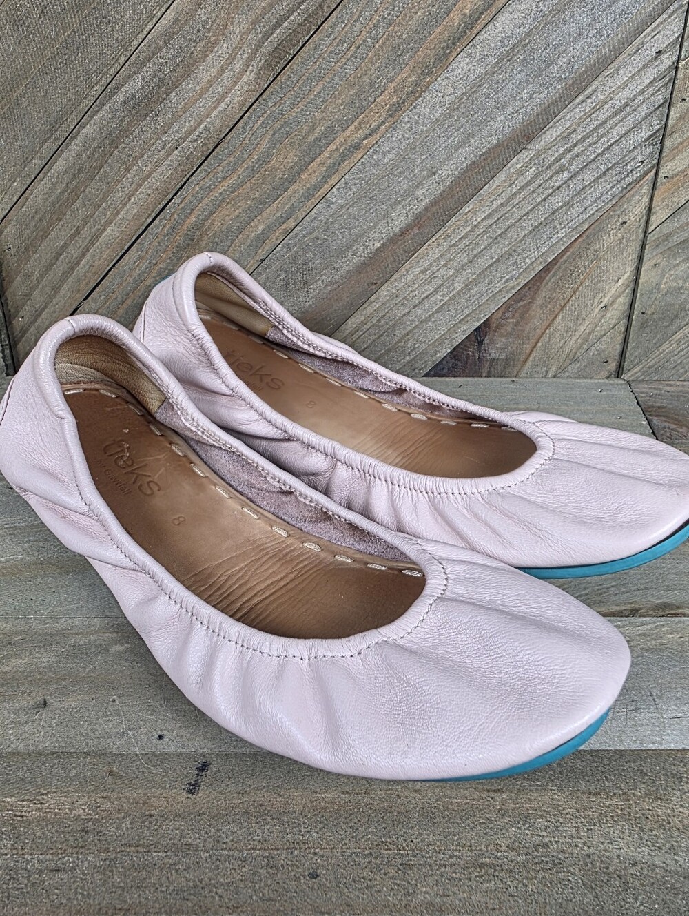 Tieks by Gavrieli Ballet Flats Womens Size 8 Ballerina Pink Leather Foldable - Picture 2 of 7